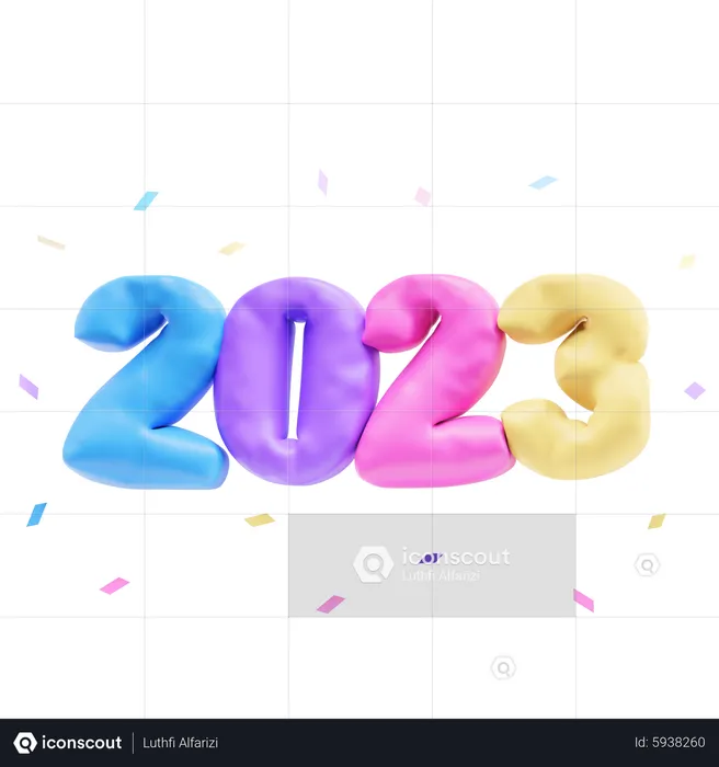 2023  3D Icon