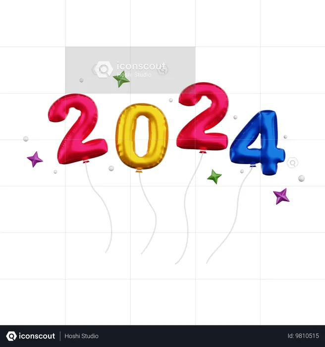 Ballon 2024  3D Icon