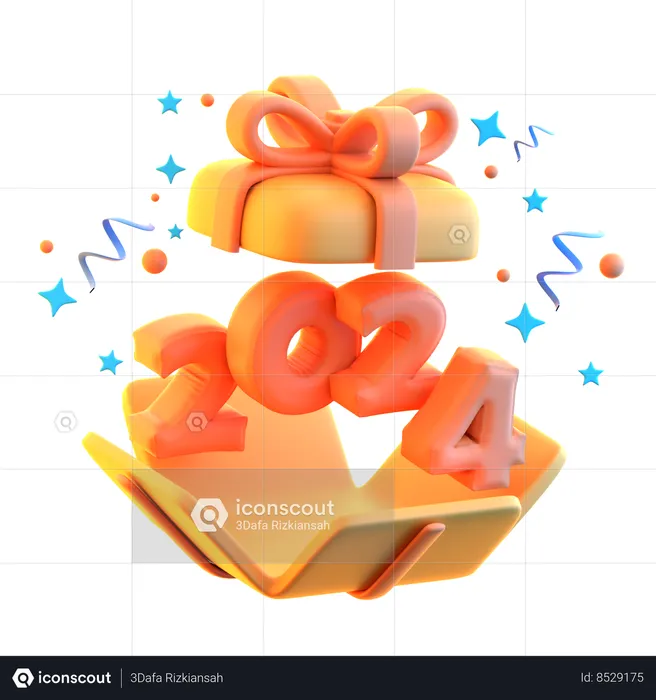 2024 Gift  3D Icon