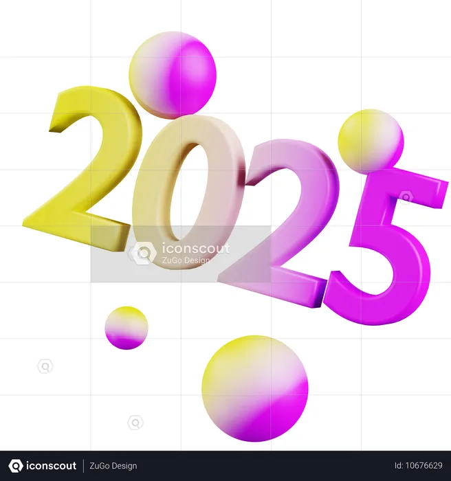 2025  3D Icon