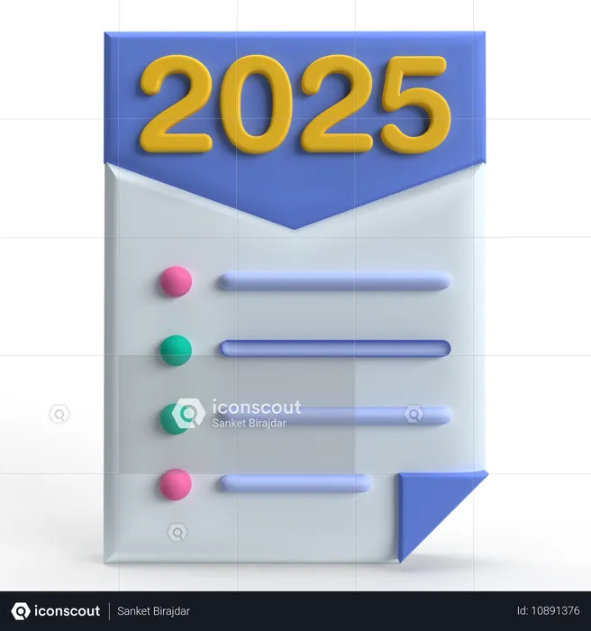 2025  3D Icon