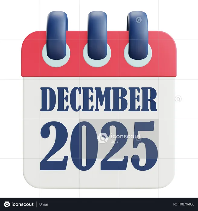 Calendrier 2025  3D Icon