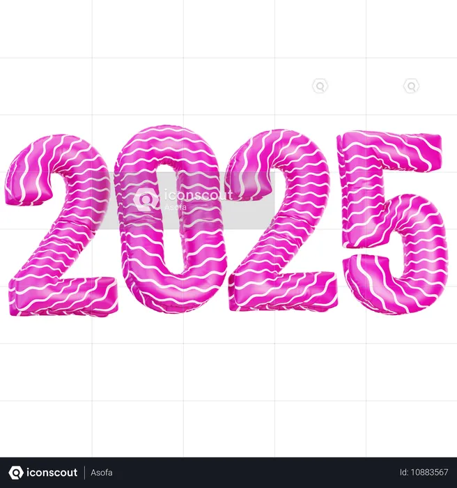 2025 컬러풀 풍선  3D Icon