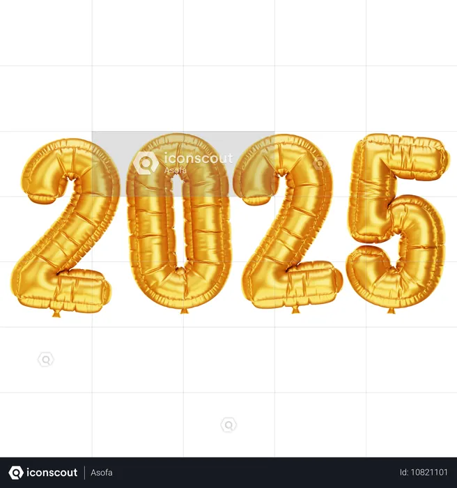 2025年ゴールデンバルーン  3D Icon