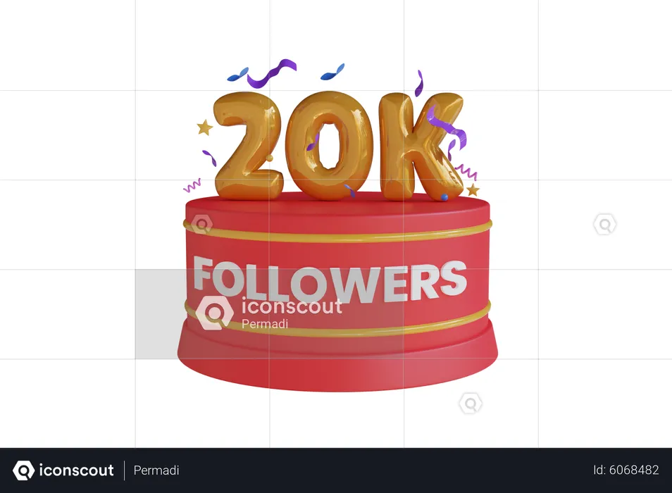 20K  3D Icon