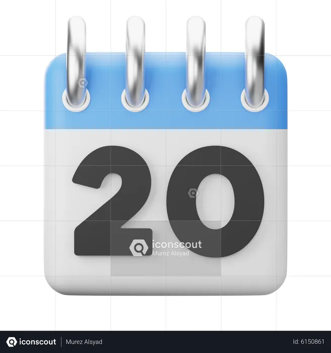 20th-Twentieth  3D Icon