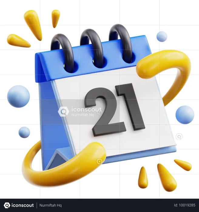 21 Date  3D Icon