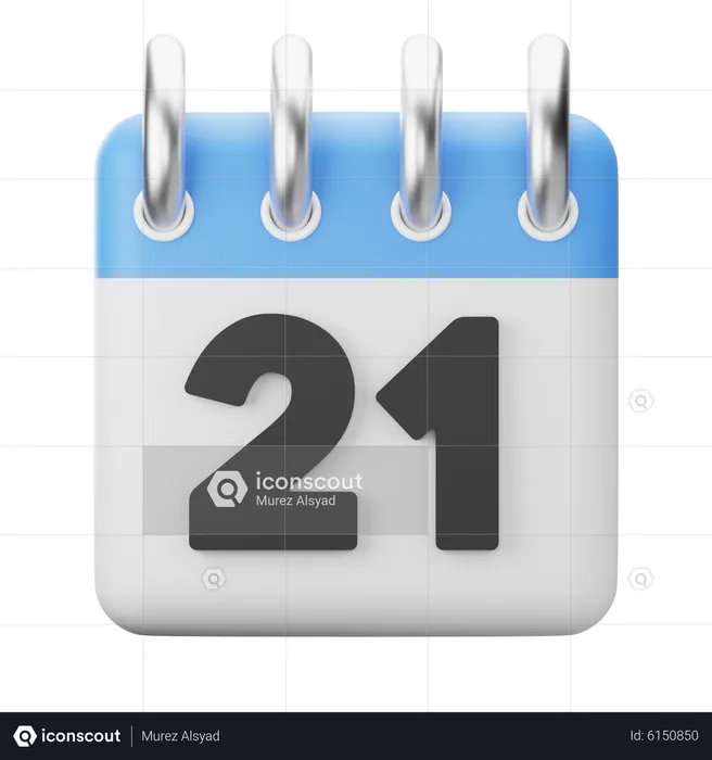 21st-Twenty First  3D Icon
