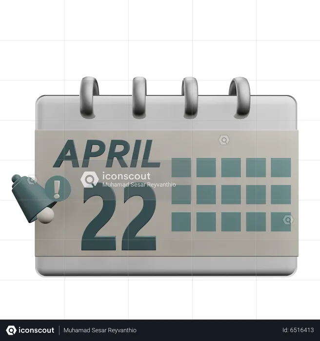 22 april  3D Icon