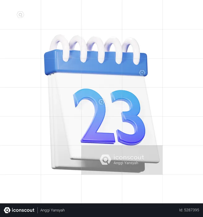 23 data  3D Icon