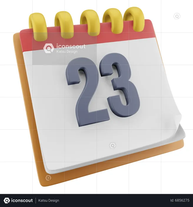 23 Datum  3D Icon