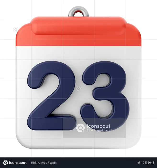 23. Kalender  3D Icon