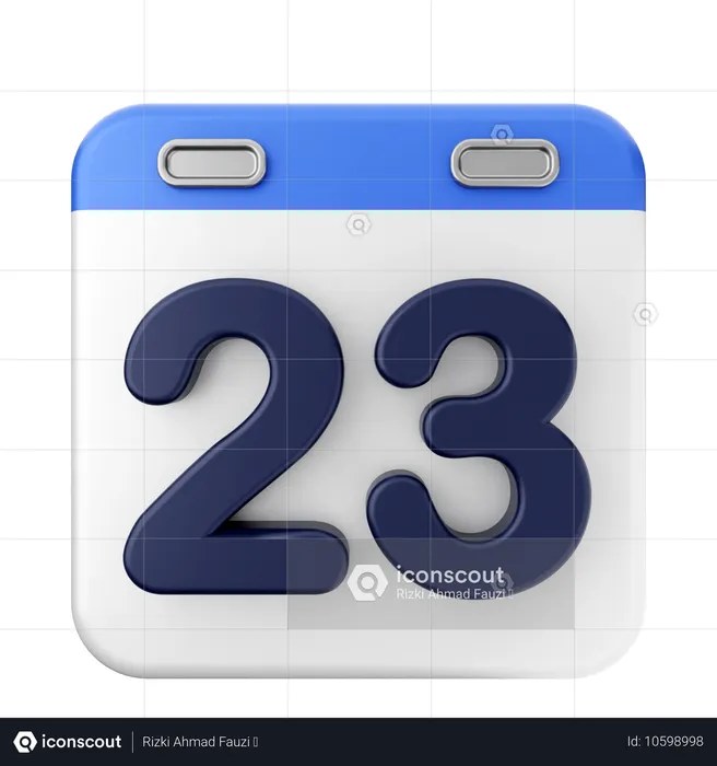 23. Kalender  3D Icon