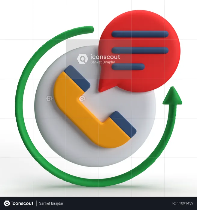 24 Hours Chat  3D Icon