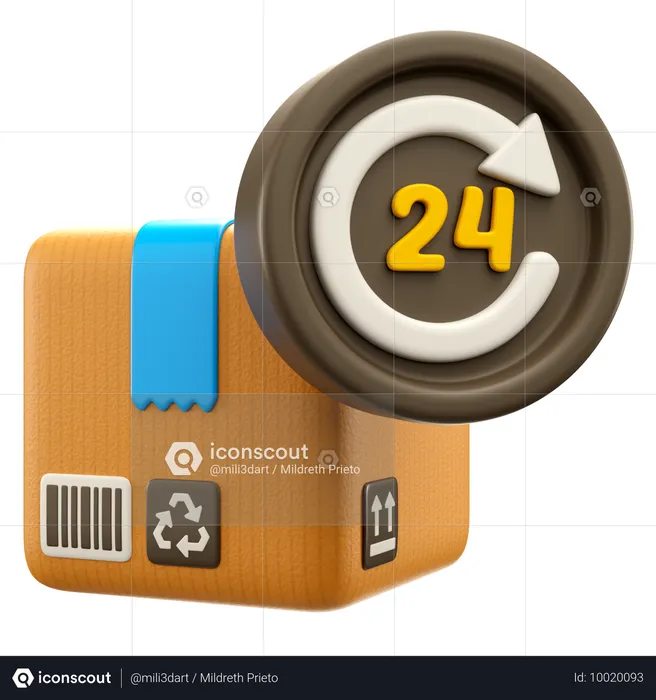 24시간 배송  3D Icon