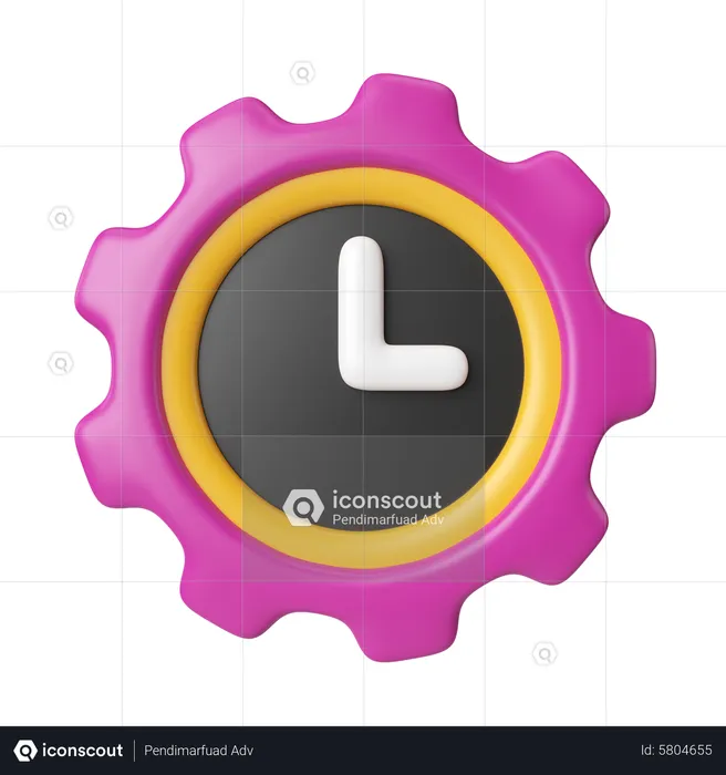 24 Hours Service  3D Icon