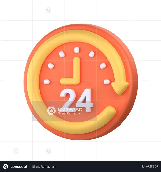 24 Stunden Lieferung  3D Icon