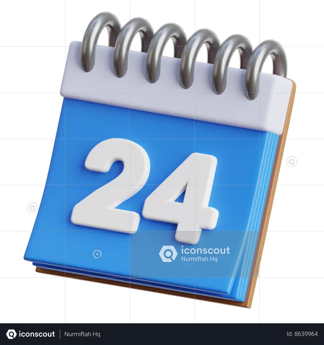 24º calendário  3D Icon