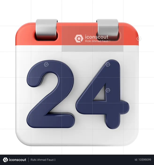 24º calendário  3D Icon