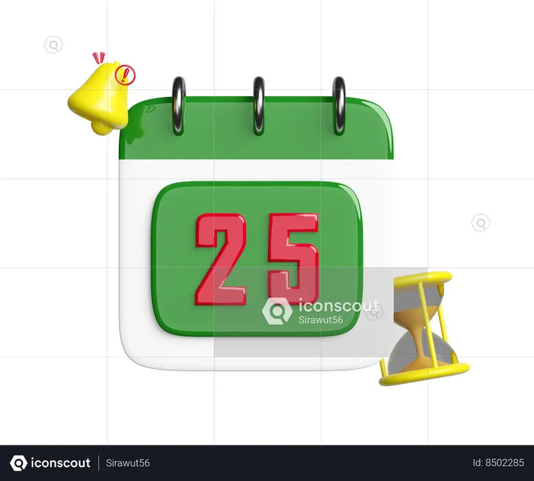 25 décembre  3D Icon