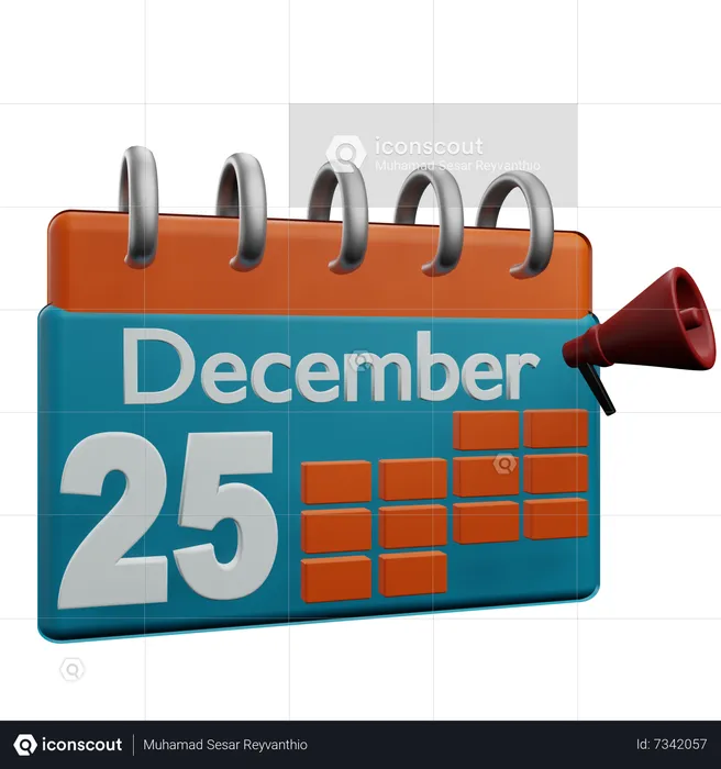 25. Dezember  3D Icon