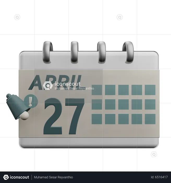 27 april  3D Icon