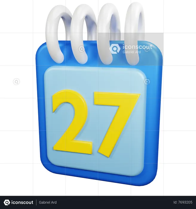 27 data  3D Icon