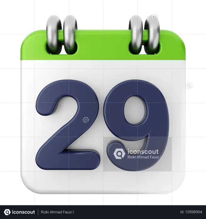 Calendario 29  3D Icon