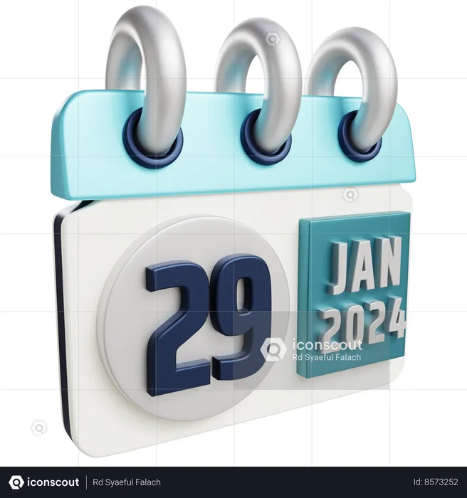 29 janvier 2024  3D Icon