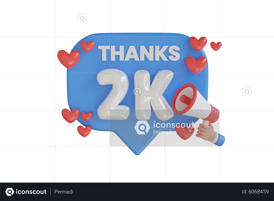2k  3D Icon