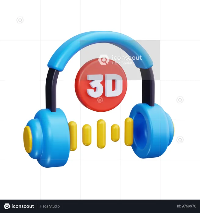 3D 오디오  3D Icon