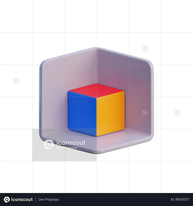 3 D Cube  3D Icon