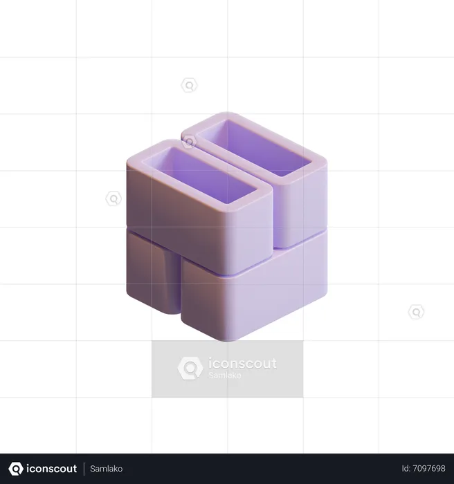 3 D Cube  3D Icon