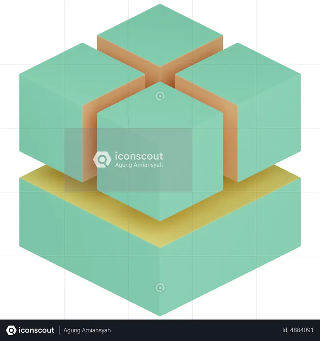3 D Cube  3D Icon