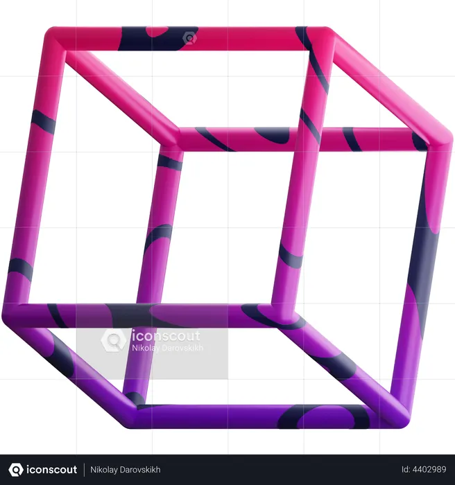 3 D Cube  3D Illustration