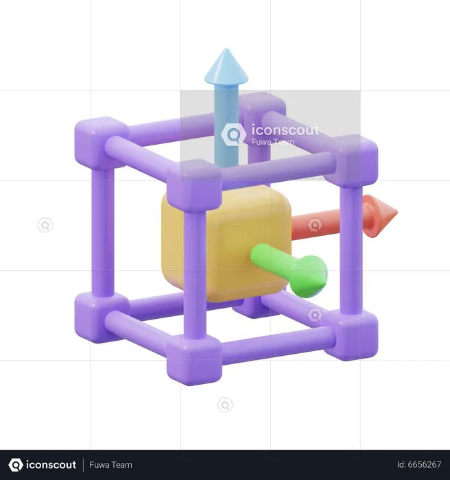 3 D Cube Design  3D Icon