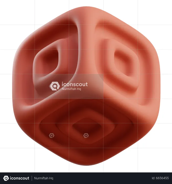 Forma abstracta del cubo 3 D  3D Icon