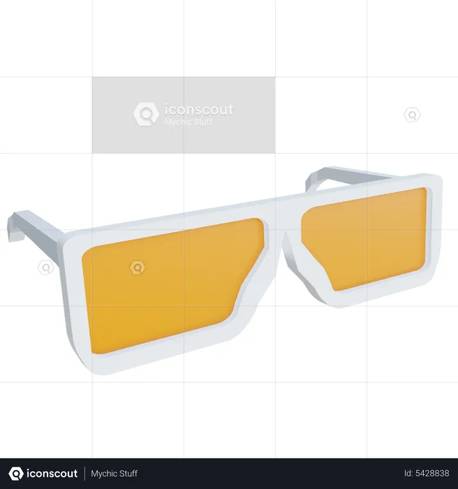 3 D Glasses  3D Icon