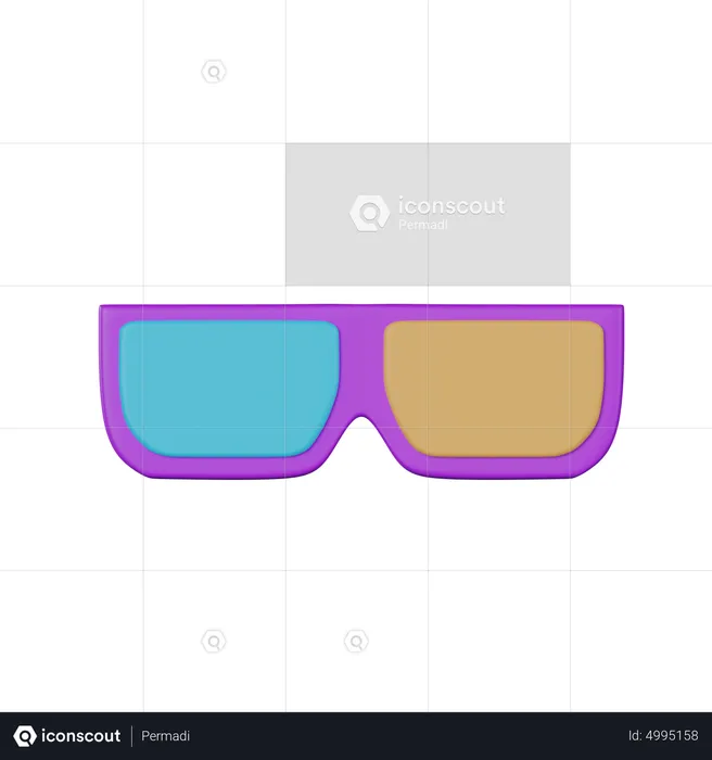 3 D Goggles  3D Icon