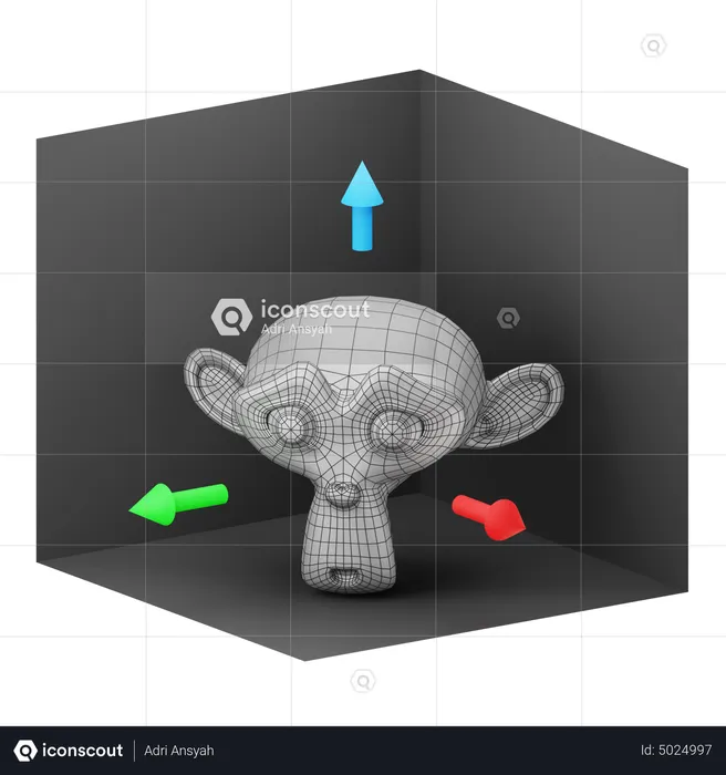 3 D Modeling  3D Icon