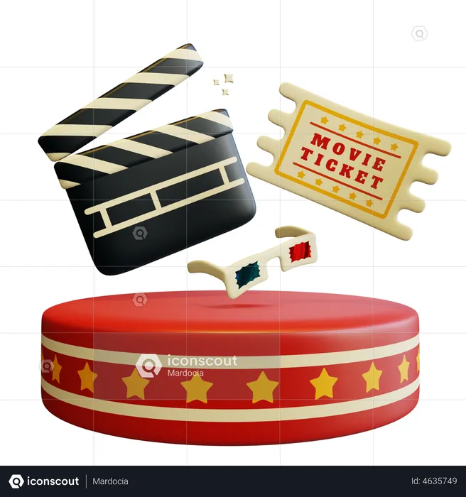 3 D Movie  3D Illustration