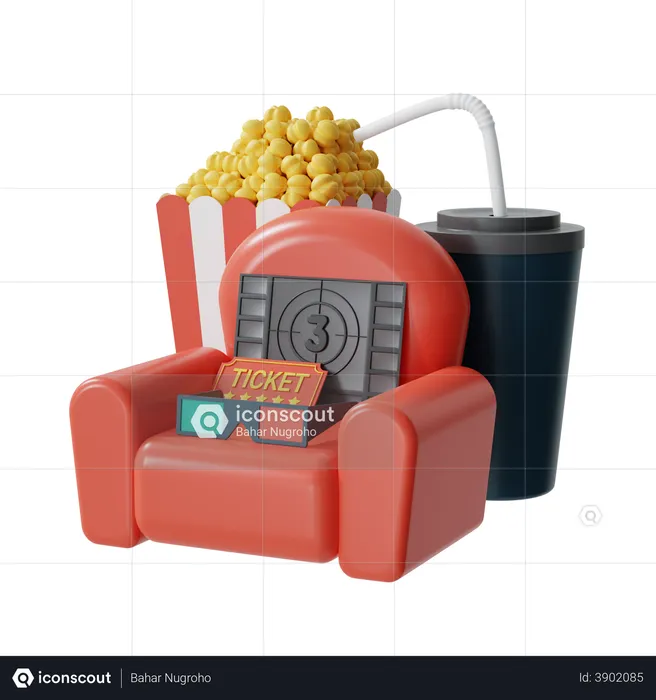 3 D Movie  3D Illustration