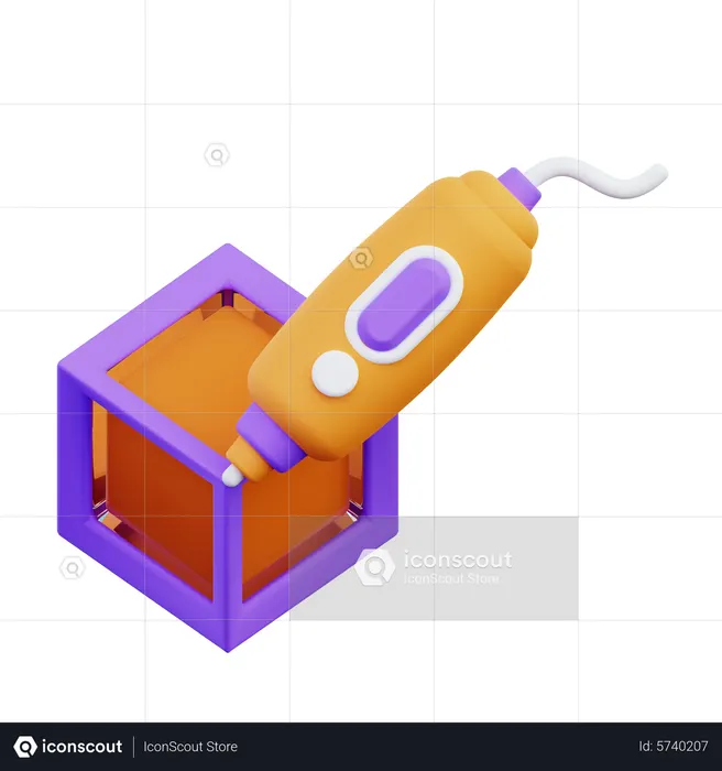 3 D Pen  3D Icon