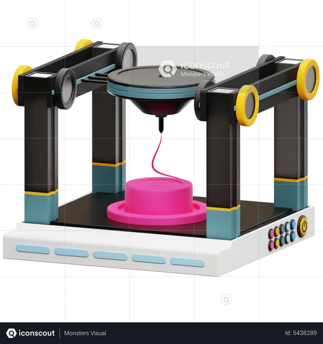 3 D Printer  3D Icon