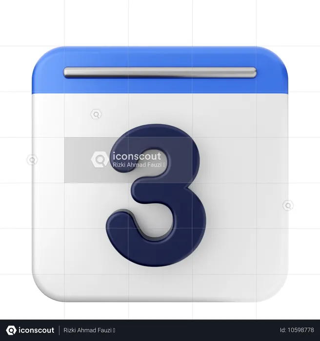 3. Kalender  3D Icon