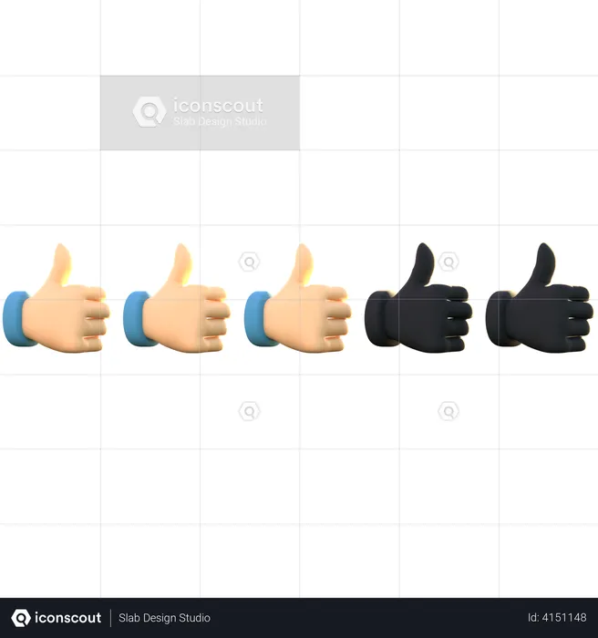 Évaluation à 3 pouces Emoji 3D Emoji