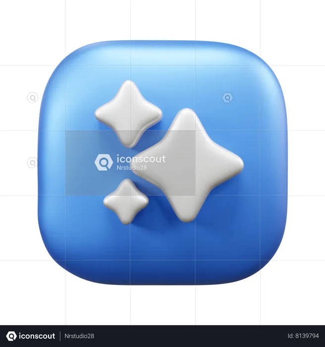 3 Star  3D Icon