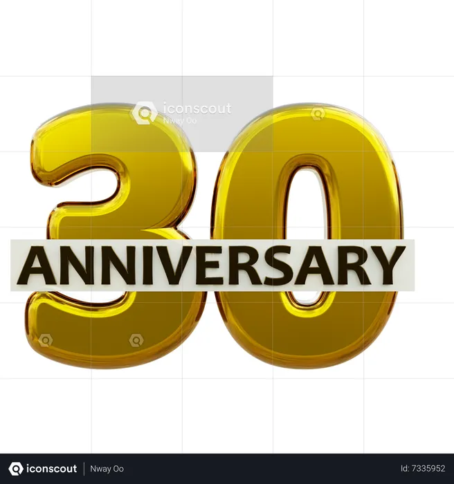 30 aniversario  3D Icon