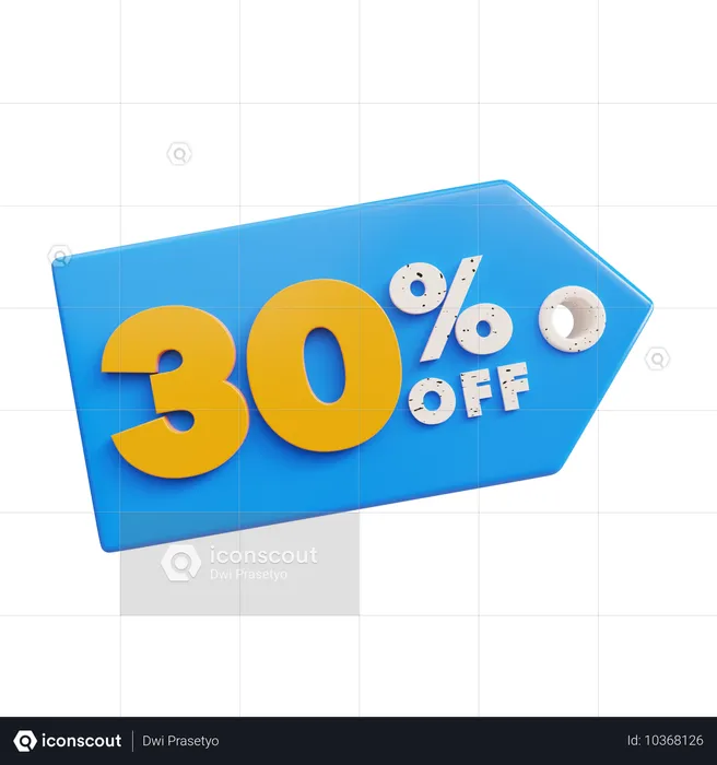 30% REDUZIERT  3D Icon