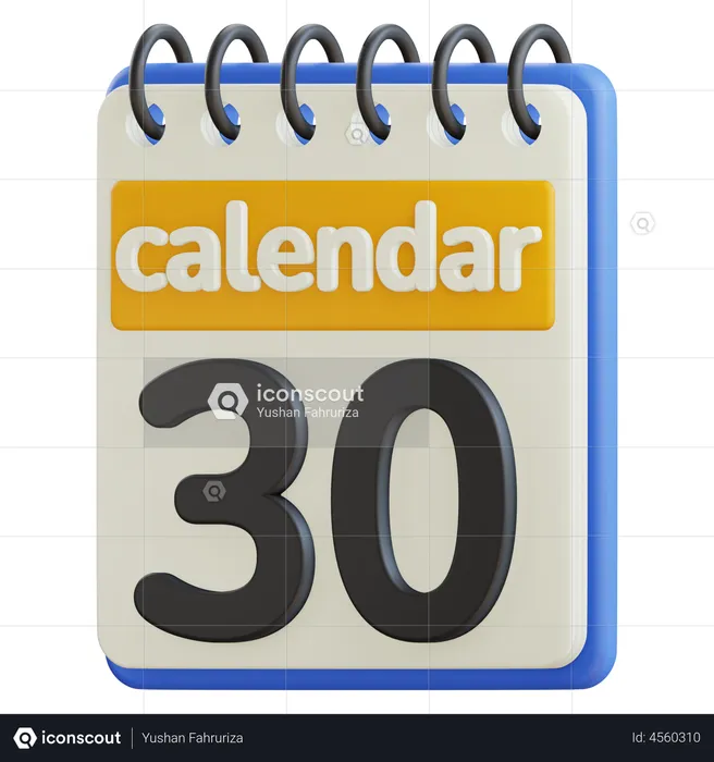 Date Calendar  3D Icon